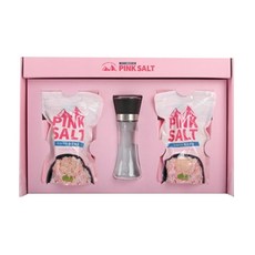 Choice Set 喜馬拉雅粉紅鹽 2包+研磨罐禮盒, 1kg, 1組