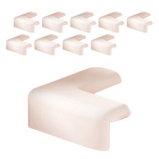 Bropick矽膠桌角保護套, 白色的, 10個