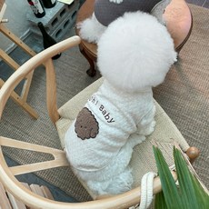 BYDAMSOOMI 小狗obaby縫背心, 麥片