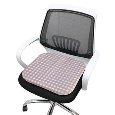 便攜式3段溫控遙控USB單人溫熱發熱坐墊 DH-HEAT, 格紋紫色, 40 x 40 cm