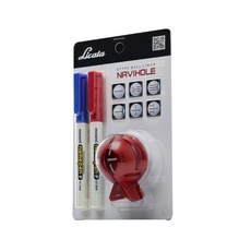 LICATA 高爾夫球畫線器 6款+畫線筆 2入, 酒（球內膽）、紅、藍（姓名筆）, 1套