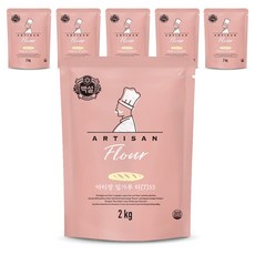 아티장 밀가루 T55, 6개, 2kg