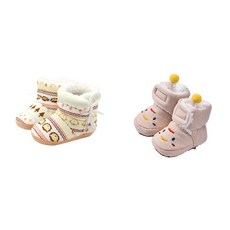 JOY MULTI 男孩童動物印花短靴式學步鞋2入組