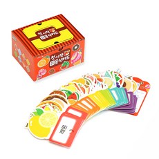 初學單字卡, 混色, 流星, 食物