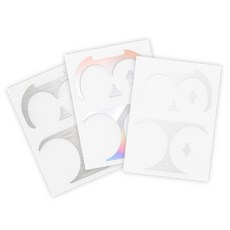 포카모리 갤럭시 버즈 2 철가루 방지 보호필름 스티커 3p, SM-R177, 투명 + 스페이스 + 오로라, 1개