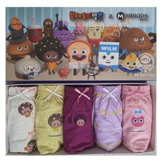 MR Kids 女童純棉麵包理髮店天使三角內褲 5 件套