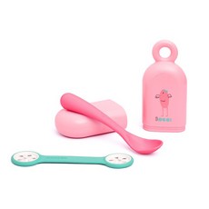 suavinex BOOO系列餐巾夾便利盒組, 粉色, 1組