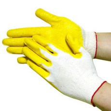 동광세이프티 황코팅 장갑 13G 양손 100 세트, 황색, 1세트