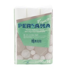 3層自然紙漿捲筒衛生紙, 27m, 30捲, 1袋