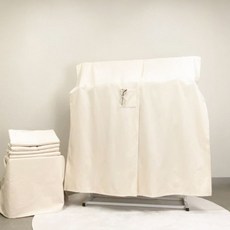 Bondei防塵衣架罩口袋兩段式 米色, 1個, 1件