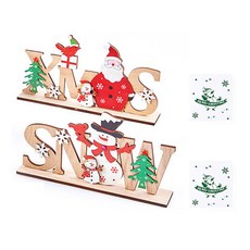永恆 8000 聖誕節雷射木製立體裝飾卡 2款套組 H80, 混合色, 1套