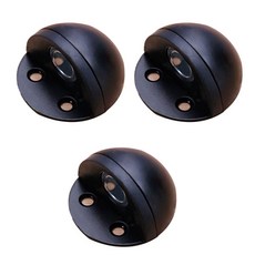 橡膠磁吸式門擋 黑色, 3個