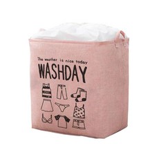 UNICOSY 大容量衣物羽絨被收納籃 75L, 1個, 01粉色