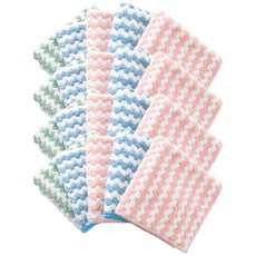 The Ggalggm 優質珊瑚絨多用途掛鉤抹布 隨機出貨, 20個