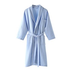 薄款浴袍 AA679-2, 1個, 藍色