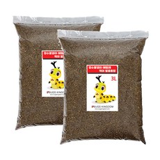 벅스킹덤 장수풍뎅이 애벌레먹이 발효톱밥 3L, 혼합색상, 2개