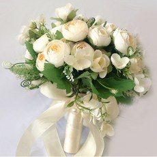 Minsung Company蝴蝶結花束婚禮拍攝花束, 象牙