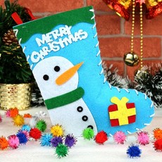 Tupiko 聖誕裝飾襪 DIY 聖誕樹吊飾, A09, 1個