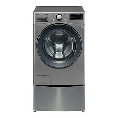 LG전자 트롬 트윈워시 드럼세탁기 21kg + 미니워시 4kg F21VDUB 방문설치, F21VDUB, F4VC, 모던스테인리스