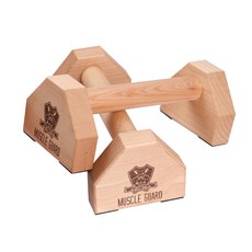 Muscle Guard 原木伏地挺身架, 木質, 1個