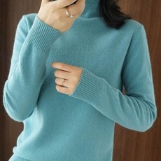 Andaromi 女款半高領基本內搭針織衫