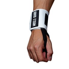 MuscleGuard 短腕帶, 白色