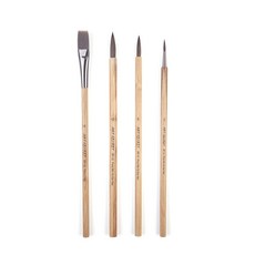 artsecret 藝術家的秘密 水彩筆 4入 BP-10, 13.1mm、6.4mm、4.57mm、2.33mm, 1組