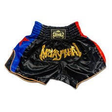 SKANDA Star 領帶短褲泰拳跆拳道長褲, 黑色