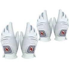 DENNIS 女性用特別組合高爾夫手套 雙手用, 白色, 2套