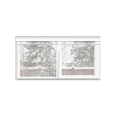 窗戶用防風塑膠拉鍊 一般型 200*120cm, 1個