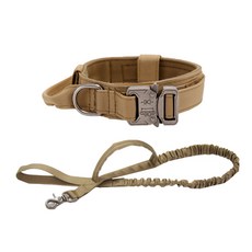 Spencer 狗狗健壯大型犬項圈組 L, 米色, 1套
