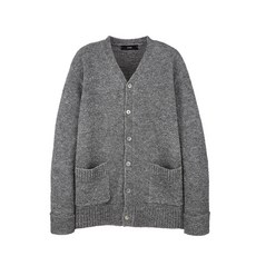 男款半寬鬆圈圈紗開襟衫