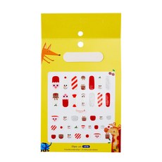 Petitwings 兒童凝膠指甲貼, 30 聖誕快樂, 1個