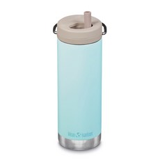 klean kanteen TK Wide旋轉吸管瓶蓋保溫瓶, Blue Tint, 473ml