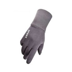 짱짱한 사이클링 낚시 등산 야외 스포츠 벨벳 장갑 양손세트, 우먼A그레이, 1개