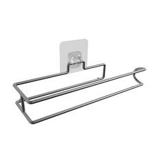 黏貼式不鏽鋼廚房紙巾架 bao20150198, 銀色, 1個