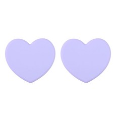 비에스업 하트모양 냄비 다용도 받침, 03 보라색, 2개