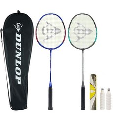 DUNLOP Nitro Star 羽毛球拍 + 毽子 12 件套, Nitro Star+M100, 1組