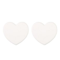 비에스업 하트모양 냄비 다용도 받침, 01 흰색, 2개