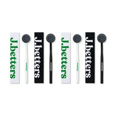 J Barrels 舌頭清潔器黑+白套組, 2套