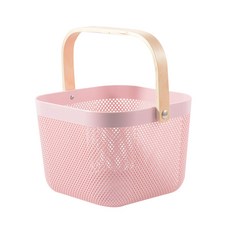 Mondspot木質手把購物袋兼收納籃 YT_RB1323_AY, 粉色