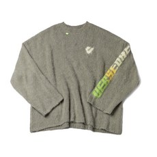 VERSEONE 男士漸變色馬海毛針織毛衣