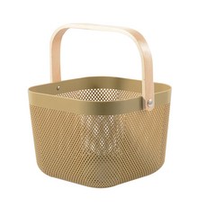 Mondspot木質手把購物袋兼收納籃 YT_RB1323_AY, 卡其色