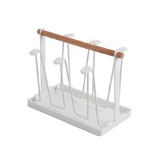몬드스팟 우드 철제 트레이 컵 홀더 YT_RB1316_MA, 화이트, 1개