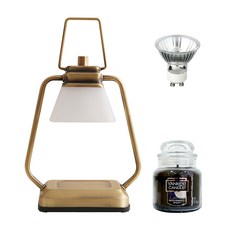 Timer Square Mini Candle Warmer + Yankee Candle Small Jars Set, Midsummer Night, 復古(蠟燭加熱器)