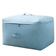 Maum Ium Market 存儲物品帆布儲物盒 56 x 32 x 24cm, 藍色, 1個