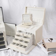 5層抽屜飾品首飾珠寶收納盒, 1個