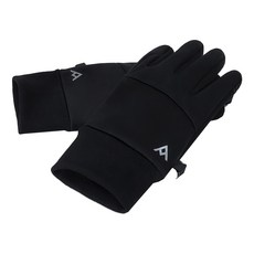 RAVER R8 防寒智慧觸控刷毛手套, 黑色, 1個