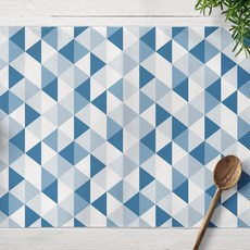 快潔生活 藍色系列 棉質餐墊 廚房巾 32 x 42 cm, 1個, 05