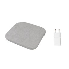 DAEHAN 便攜3段溫控遙控器USB單人電熱坐墊 DH-HEAT+USB充電器 5.0V 2.0A, 靠墊（40 x 40 厘米）, 灰色